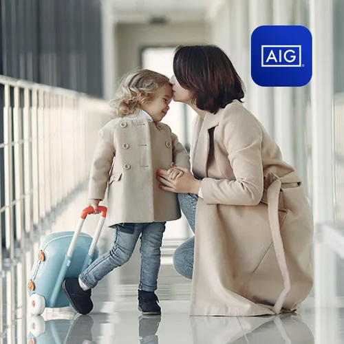 Professional reviewing insurance documentation — AIG digital transformation