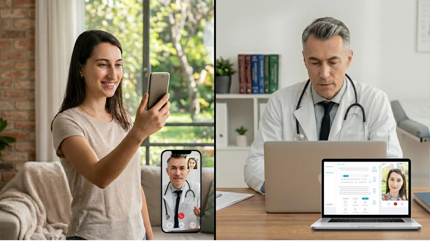 Tokidoc telemedicine platform — doctor portal and patient app